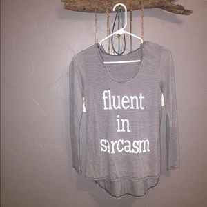 "Fluent in sarcasm" sweatshirt